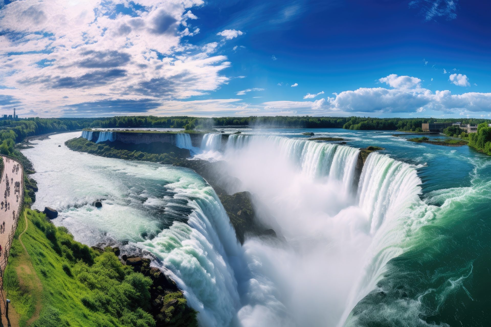 Horseshoe Falls at Niagara, seen from the Canadian side