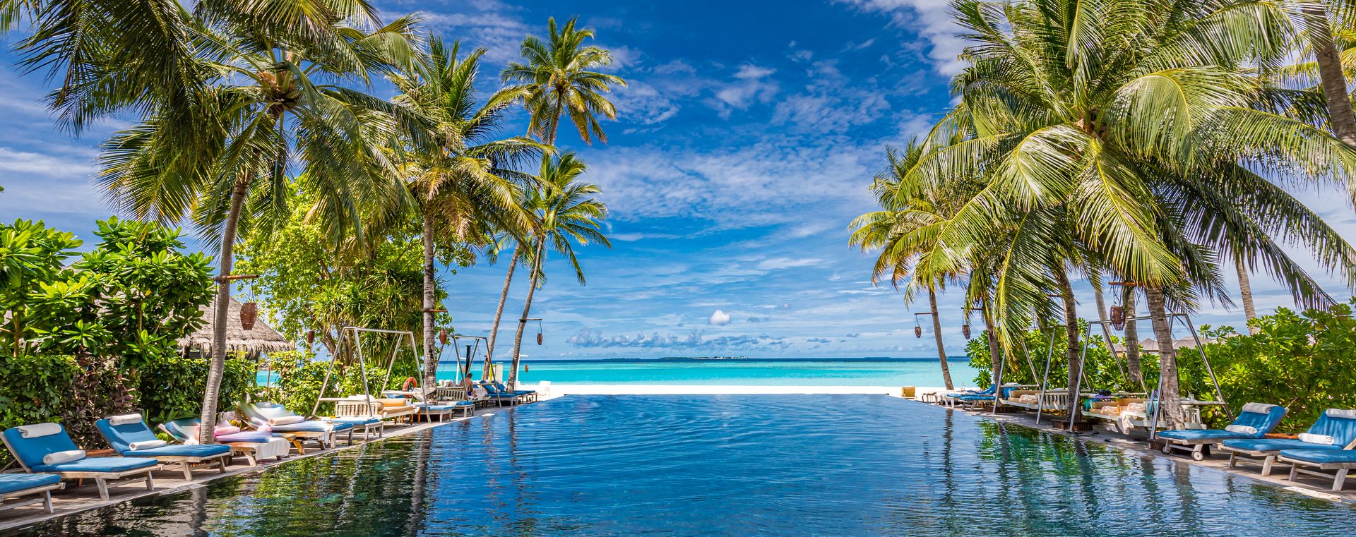 A luxury infinity pool overlooking the sea