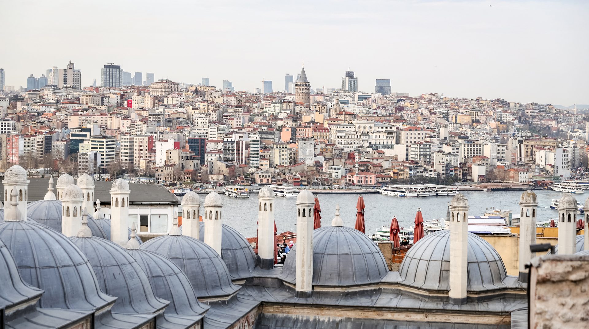 The Galata district and Karaköy waterfront in Istanbul